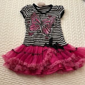3T Girls Tutu Dress Pink/Stripe